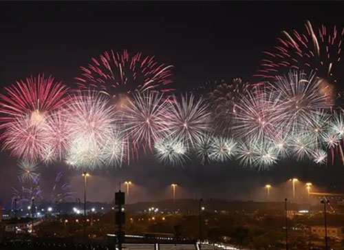 龙井市焰火晚会